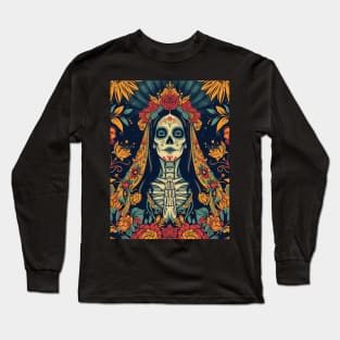 Dia de los Muertos Mujer Long Sleeve T-Shirt